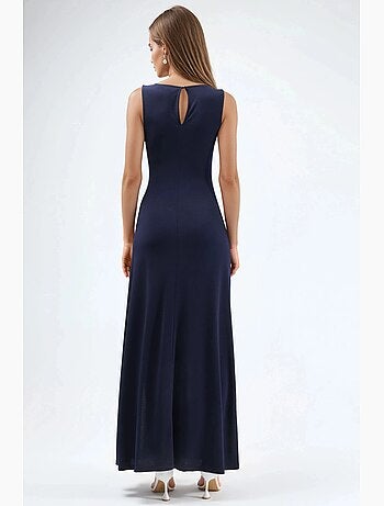 Robe longue à encolure bateau hiccup