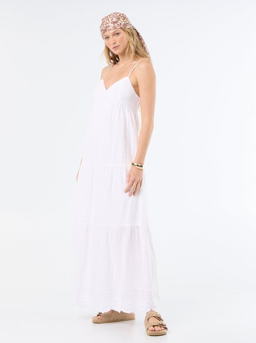 Robe longue à étages - Kiabi