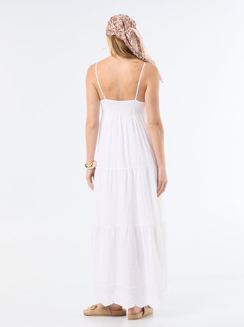 Robe longue à étages - Kiabi