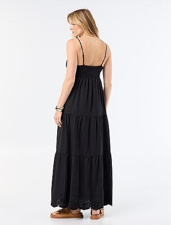 Robe longue à étages