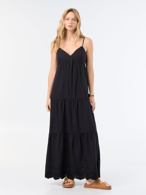 Robe longue à étages - Kiabi