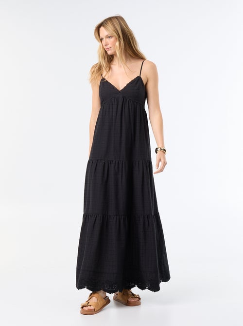 Robe longue à étages - Kiabi