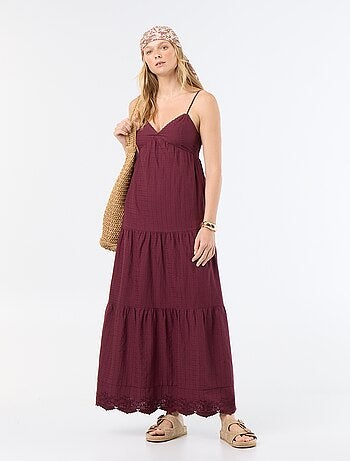 Robe longue à étages
