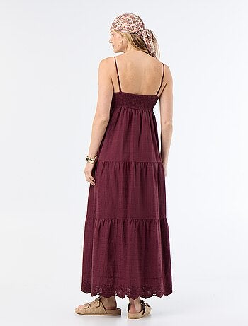 Robe longue à étages