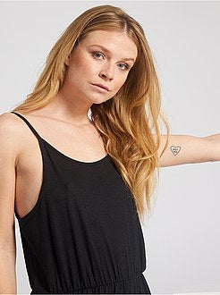 Robe longue à fines bretelles - Kiabi