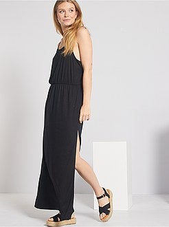 Robe longue à fines bretelles - Kiabi