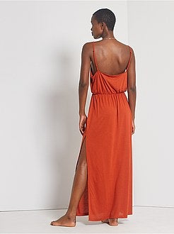 Robe longue à fines bretelles - Kiabi