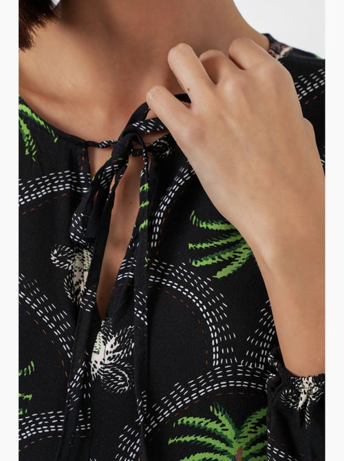 Robe longue à imprimé tropical et fermeture boutonnée bdart - Kiabi Robe longue à imprimé tropical et fermeture boutonnée bdart - Kiabi
