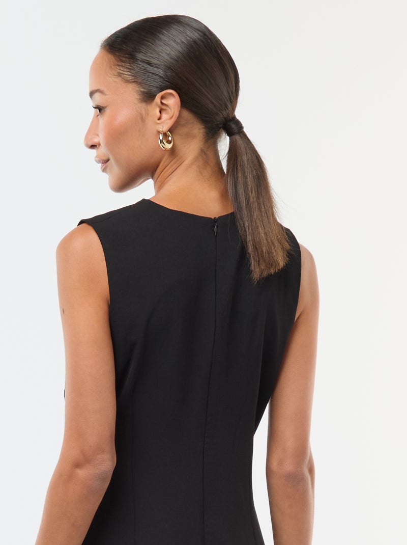 Robe Noire Col "Bijou" - Taille 10 - Style Slip Dress - Neuf Avec Léger Défaut - Marque Heavent Sent