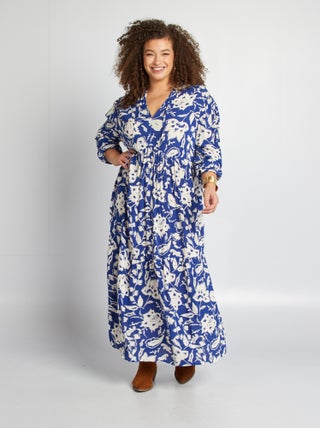 Robe longue à motif