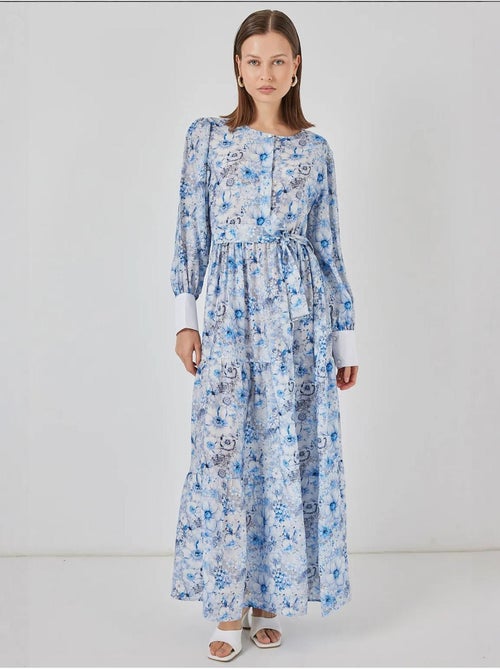 Robe longue à motifs avec fermeture boutonnée bdart - Kiabi Robe longue à motifs avec fermeture boutonnée bdart - Kiabi