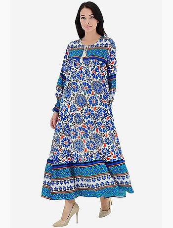 Robe longue à motifs bdart