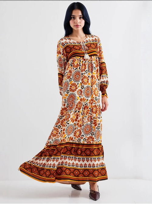 Robe longue à motifs bdart - Kiabi Robe longue à motifs bdart - Kiabi