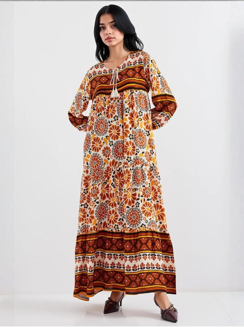 Robe longue à motifs bdart - Kiabi Robe longue à motifs bdart - Kiabi