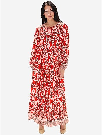 Robe longue à motifs bdart