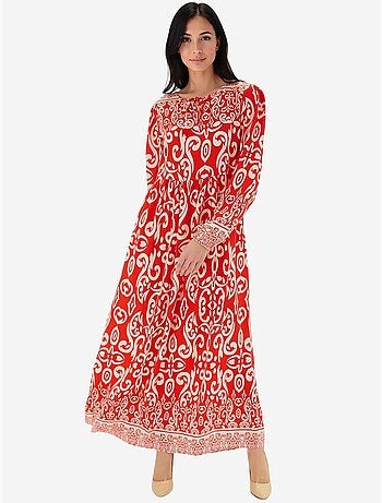 Robe longue à motifs bdart