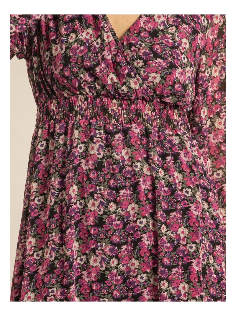Robe longue à motifs IGNACIA Rose - Kiabi