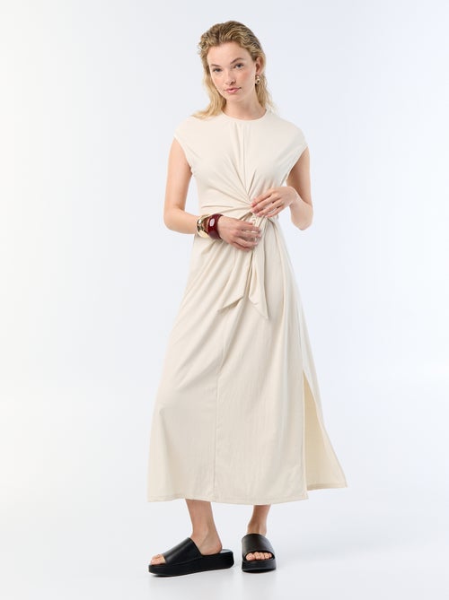 Robe longue à nouer - Kiabi