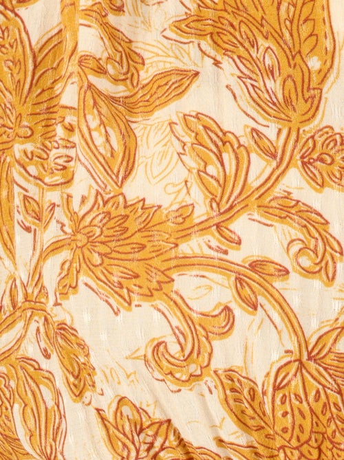 Robe longue à smocks - damart - Kiabi