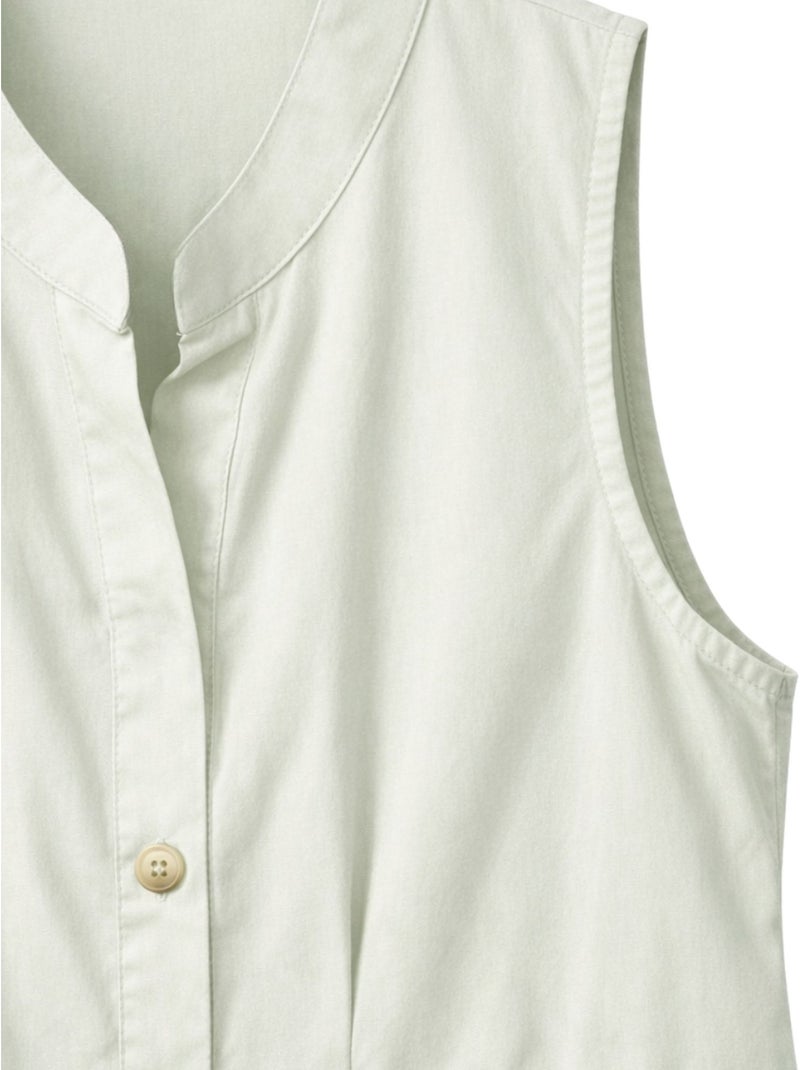 Robe longue à volants et col boutonné mixray Crème - Kiabi