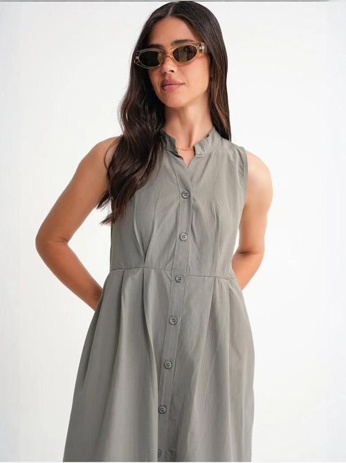 Robe longue à volants et col boutonné mixray - Kiabi Robe longue à volants et col boutonné mixray - Kiabi