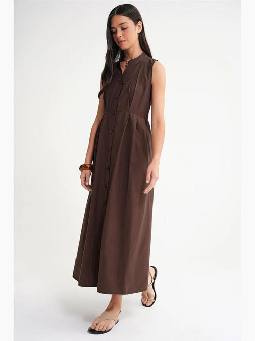 Robe longue à volants et col boutonné mixray - Kiabi Robe longue à volants et col boutonné mixray - Kiabi