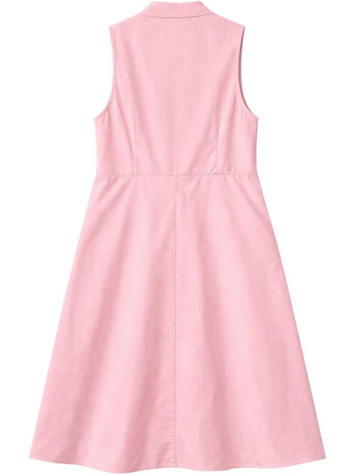 Robe longue à volants et col boutonné mixray - Kiabi