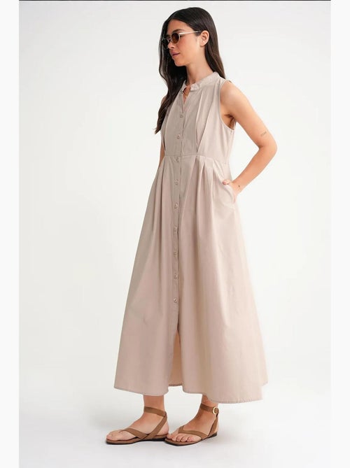 Robe longue à volants et col boutonné mixray - Kiabi Robe longue à volants et col boutonné mixray - Kiabi
