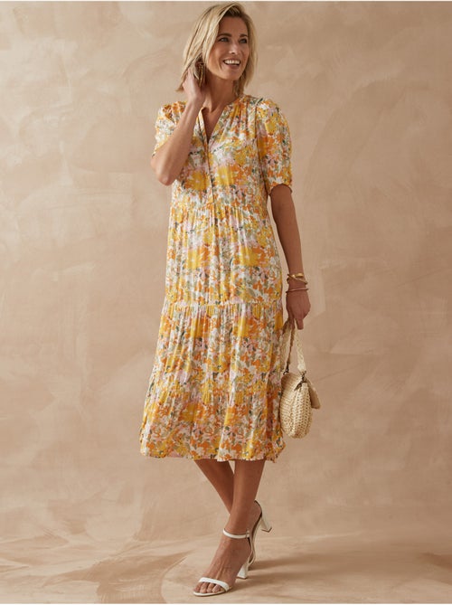 Robe longue à volants femme - DAXON - Kiabi Robe longue à volants femme - DAXON - Kiabi