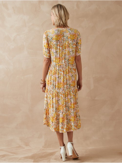 Robe longue à volants femme - DAXON - Kiabi Robe longue à volants femme - DAXON - Kiabi
