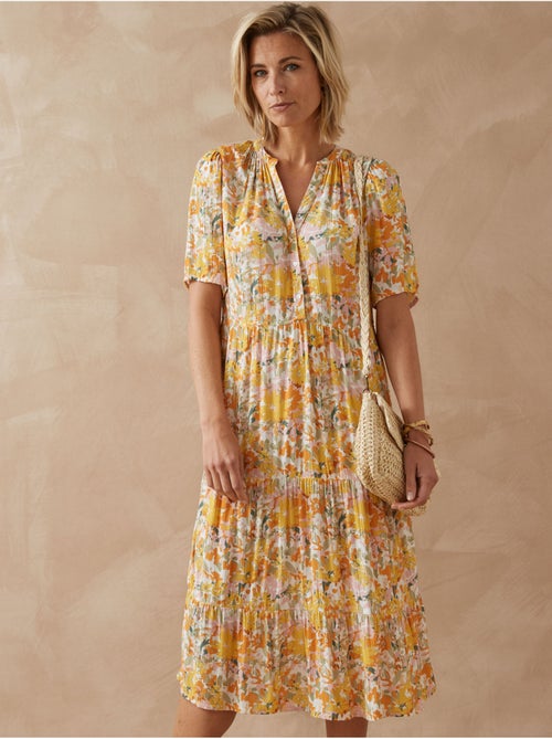 Robe longue à volants femme - DAXON - Kiabi Robe longue à volants femme - DAXON - Kiabi
