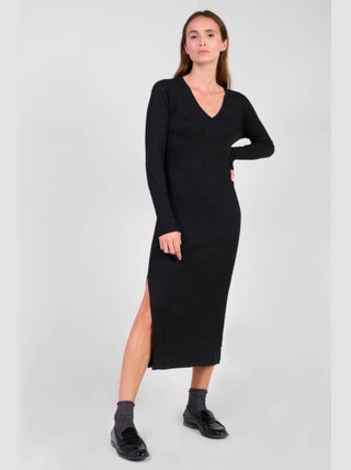 Robe longue ANOMY droite 'Le Temps Des Cerises'