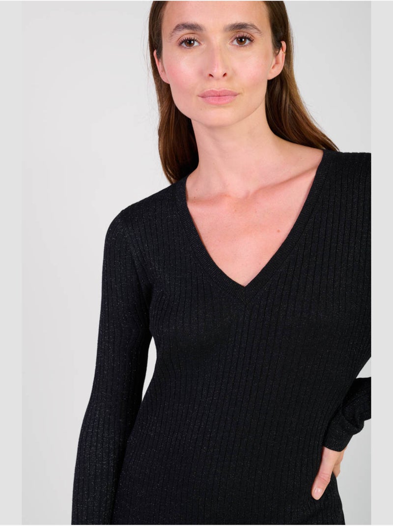 Robe longue anomy droite 'le temps des cerises' Noir - Kiabi