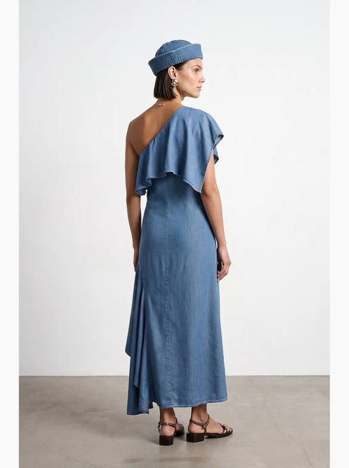 Robe longue asymétrique à une manche dilvin - Kiabi Robe longue asymétrique à une manche dilvin - Kiabi