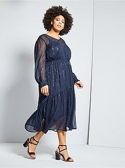 Robe longue avec brillance - Kiabi