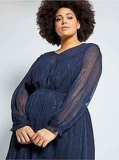 Robe longue avec brillance - Kiabi