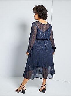 Robe longue avec brillance - Kiabi