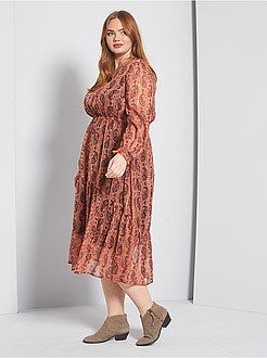 Robe longue avec brillance - Kiabi