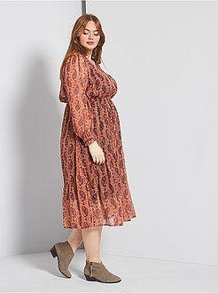 Robe longue avec brillance - Kiabi