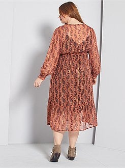 Robe longue avec brillance - Kiabi