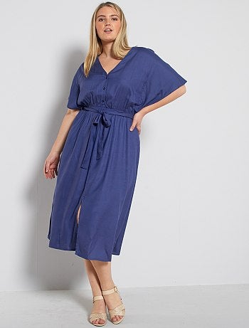 Robe longue avec ceinture