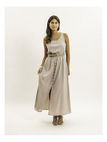 Robe longue avec ceinture ILANEL