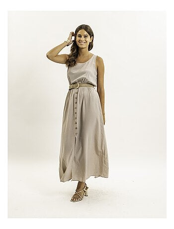 Robe longue avec ceinture ILANEL