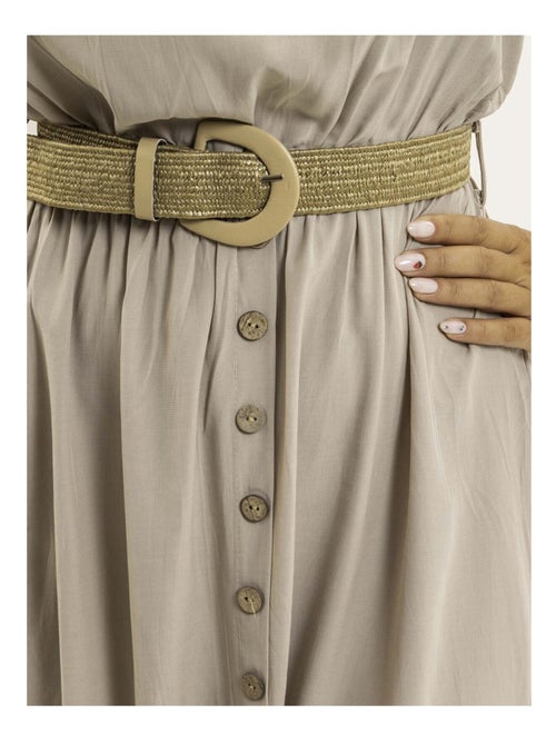 Robe longue avec ceinture ILANEL - Kiabi