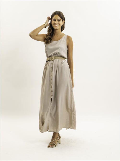 Robe longue avec ceinture ILANEL - Kiabi