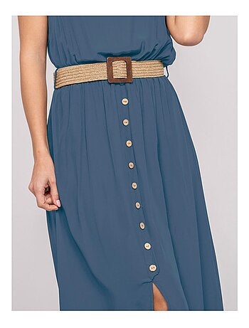 Robe longue avec ceinture ILANEL