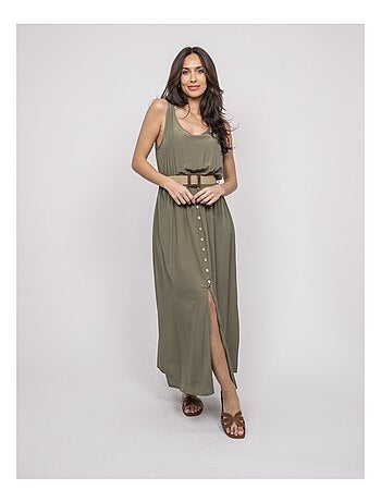 Robe longue avec ceinture ilanel