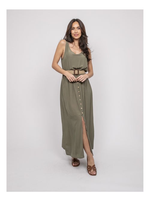 Robe longue avec ceinture ILANEL - Kiabi