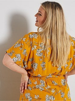 Robe longue avec ceinture - Kiabi