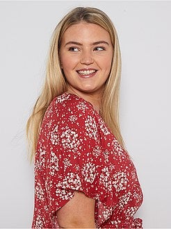 Robe longue avec ceinture - Kiabi